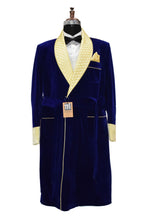 Load image into Gallery viewer, Man Royal Blue Smoking Jacket Designer Party Wear Long Coat
