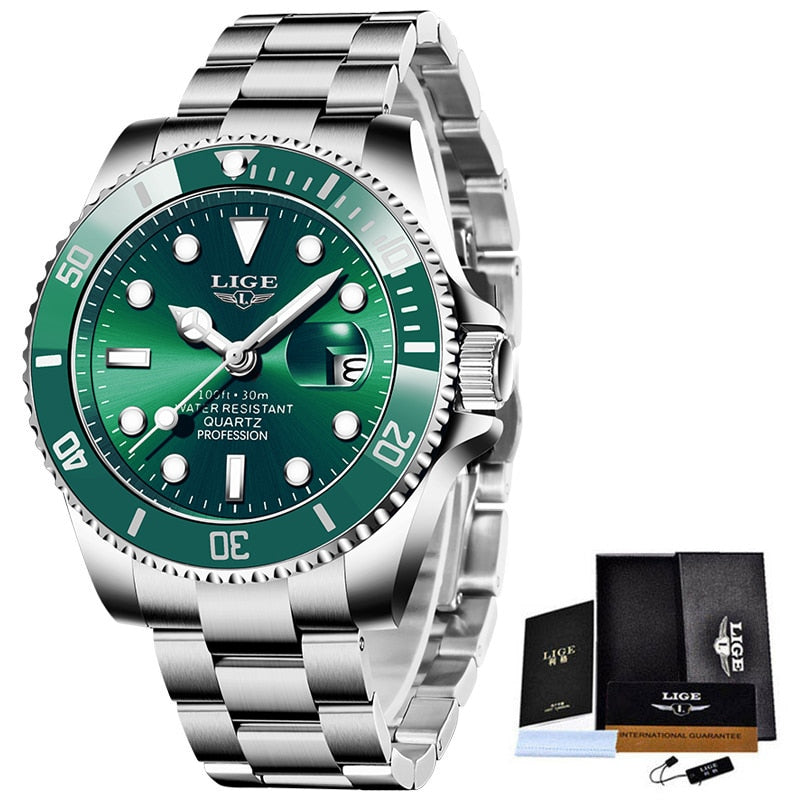 Men Sport Watches 30ATM Waterproof Date Clock - TrendsfashionIN