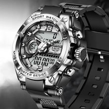 Load image into Gallery viewer, LIGE Digital Men Military Watch 50m Waterproof Wristwatch LED Quartz Clock Sport Watch Male Big Watches Men Relogios Masculino
