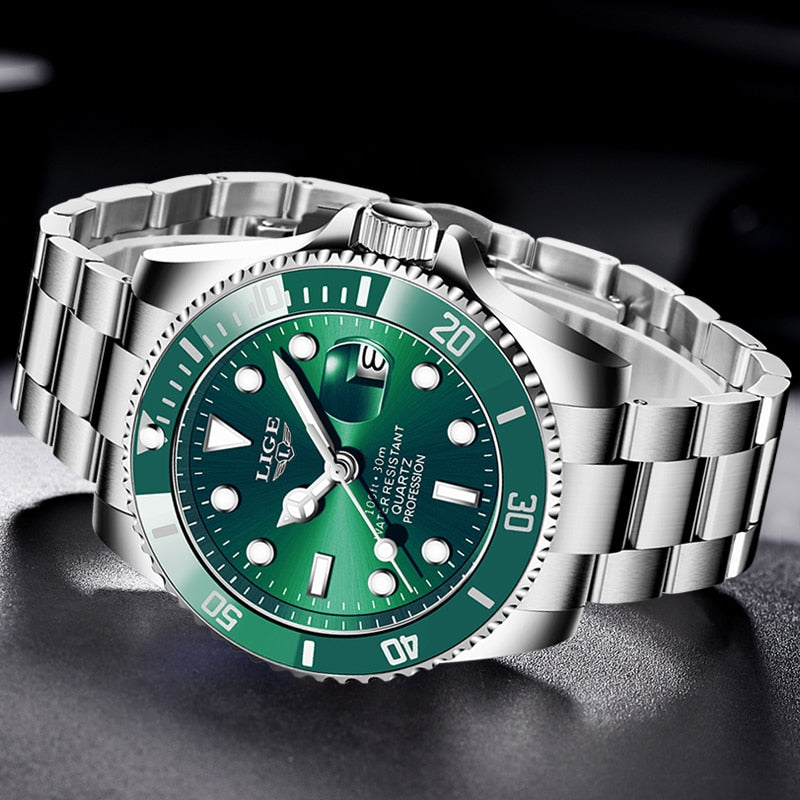 Men Sport Watches 30ATM Waterproof Date Clock - TrendsfashionIN