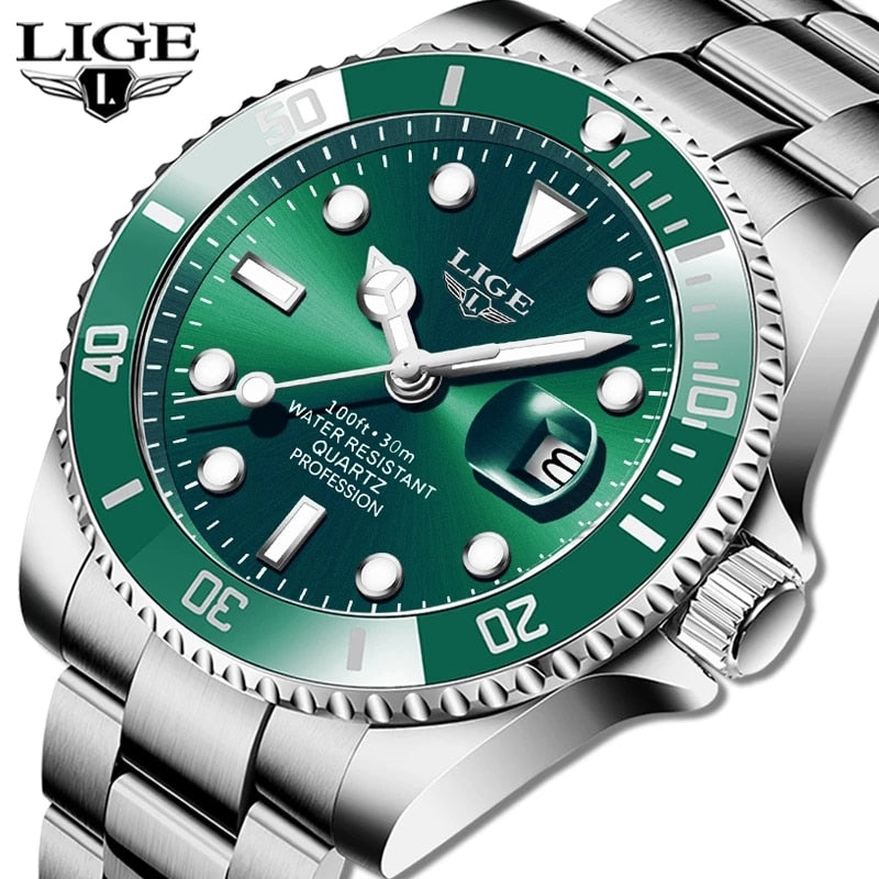 Men Sport Watches 30ATM Waterproof Date Clock - TrendsfashionIN