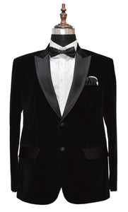 Men Black Smoking Jacket Dinner Party Wear Coats - TrendsfashionIN