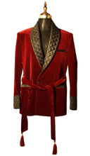 Load image into Gallery viewer, Men Maroon Smoking Jackets Dinner Party Wear Coats - TrendsfashionIN
