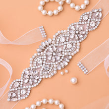 Load image into Gallery viewer, Women Rhinestones Bridal Belt Wedding Dress - TrendsfashionIN
