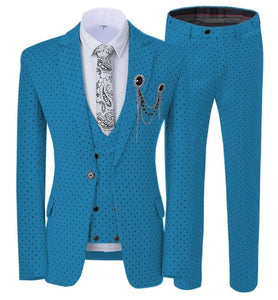 Men suits Wavelet point 3 Piece Suits - TrendsfashionIN