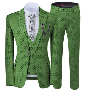 Men suits Wavelet point 3 Piece Suits - TrendsfashionIN