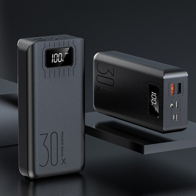30000mAh Fast Charging Power bank For iPhone LED - TrendsfashionIN