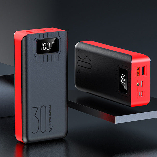 30000mAh Fast Charging Power bank For iPhone LED - TrendsfashionIN