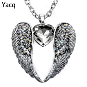 Angel Wing Heart Necklace for Women Jewelry - TrendsfashionIN