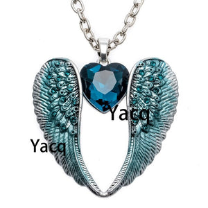 Angel Wing Heart Necklace for Women Jewelry - TrendsfashionIN