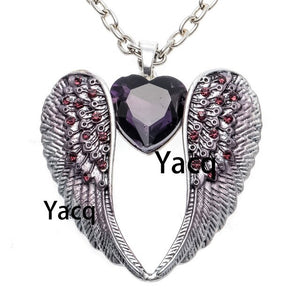 Angel Wing Heart Necklace for Women Jewelry - TrendsfashionIN