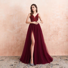 Load image into Gallery viewer, Women Sexy Tulle Long Prom Dresses - TrendsfashionIN
