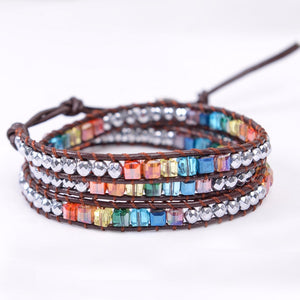 Multi Color Chakra Bracelet Handmade Jewelry - TrendsfashionIN