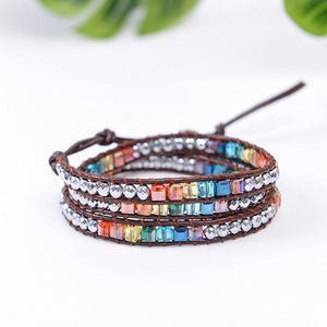 Multi Color Chakra Bracelet Handmade Jewelry - TrendsfashionIN