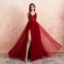 Load image into Gallery viewer, Women Sexy Tulle Long Prom Dresses - TrendsfashionIN
