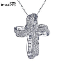 Load image into Gallery viewer, Trendy Cross Bowknot Pendant Necklace for Women - TrendsfashionIN
