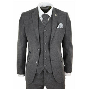 Men Winter Tweed Fabric Business Suits - TrendsfashionIN