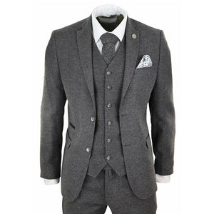 Men Winter Tweed Fabric Business Suits - TrendsfashionIN
