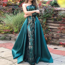 Load image into Gallery viewer, Women One Shoulder Prom Party Gowns Dress - TrendsfashionIN
