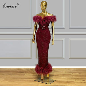 Women Prom Dress Party Ankle -Length Red Carpet Runaway Gowns - TrendsfashionIN