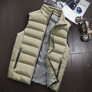 Men's Autumn Warm Sleeveless Jacket Waistcoat
