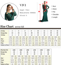 Load image into Gallery viewer, SERNE HILL Dubai Luxury Muslim Tassel Beading Long Evening Dresses Party Formal Gowns Plus Size
