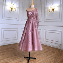 Load image into Gallery viewer, Serene Hill Turquoise Luxury Ankle Length Evening Dresses Gown For Woman
