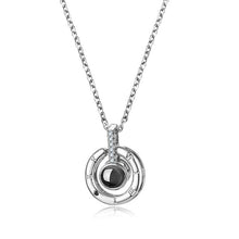 Load image into Gallery viewer, Letter Necklace 100 Languages I Love You Projection Pendant Necklace Women Jewelry Collier Femme Bijoux 2022 Best Friends Gifts

