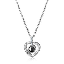 Load image into Gallery viewer, Letter Necklace 100 Languages I Love You Projection Pendant Necklace Women Jewelry Collier Femme Bijoux 2022 Best Friends Gifts
