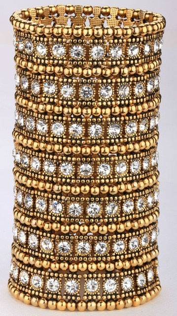 Multilayer stretch cuff bracelet women - TrendsfashionIN